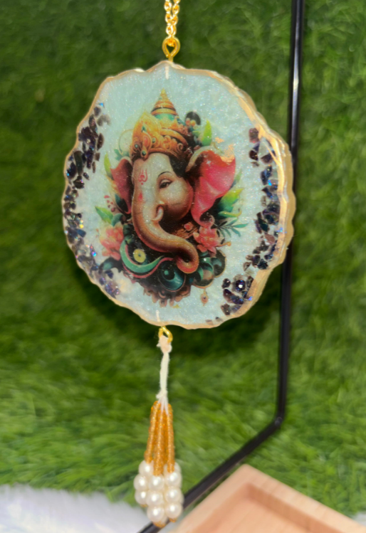 Lord Ganesh Resin Car Hanging